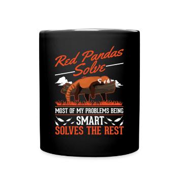 Red Panda Gift Red Panda - Full Colour Mug - black - Front