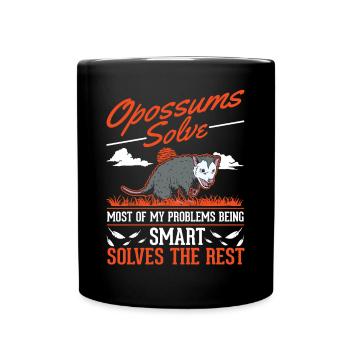Opossum cadeau opossum marsupial - Mug uni - noir - Devant