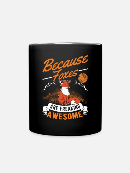 Cadeau de renard Renard roux - Mug uni - noir