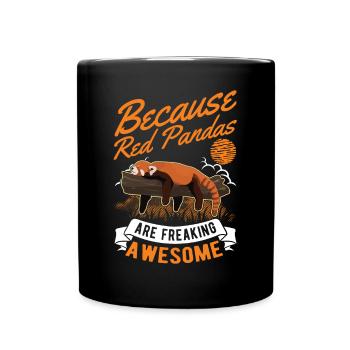 Cadeau Panda roux Panda roux - Mug uni - noir - Devant