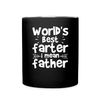 Dad Fathers Day Daddy Papa Funny Father´s Day - Full Colour Mug - black - Front