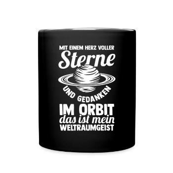 Astrologie, Astrologue, Astronaute, Univers, Espace - Mug uni - noir - Devant
