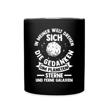Astrologie, Astrologue, Astronaute, Univers, Espace - Mug uni - noir - Devant