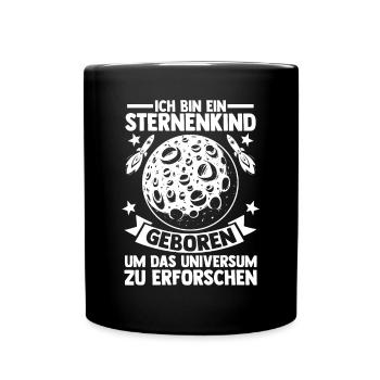 Astrologie Astrologe Astronaut Universum Weltraum - Tasse einfarbig - Schwarz - Vorne