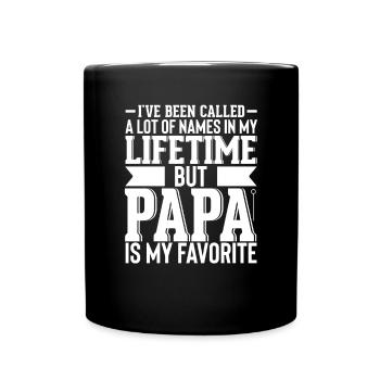 Dad Fathers Day Daddy Papa Funny Father´s Day - Full Colour Mug - black - Front