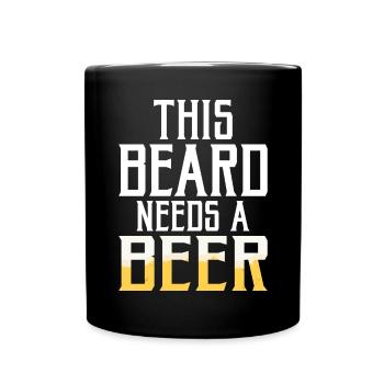 Giftidea Beard Men - Full Colour Mug - black - Front