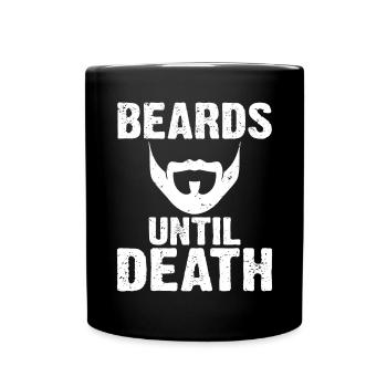 Giftidea Beard Men - Tasse einfarbig - Schwarz - Vorne