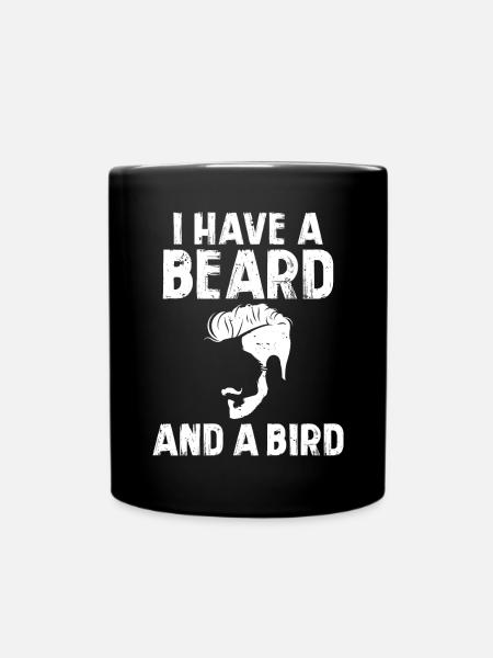 Giftidea Beard Men - Tasse einfarbig - Schwarz
