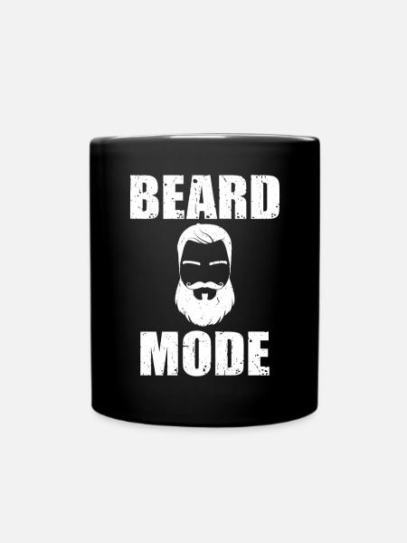 Giftidea Beard Men - Tasse einfarbig - Schwarz