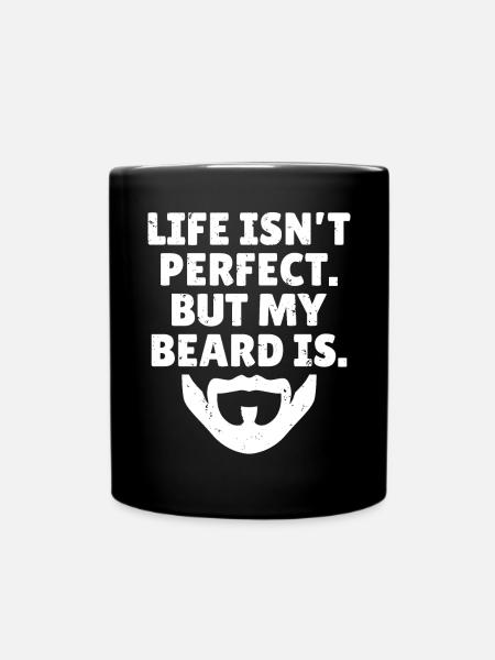 Giftidea Beard Men - Tasse einfarbig - Schwarz