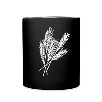 5 wheat ears - Full Colour Mug - black - Front