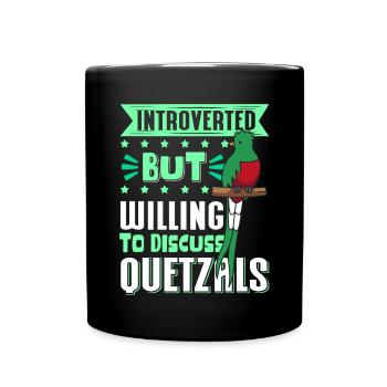 Quetzal Birds Guatemala Bird Gift - Full Colour Mug - black - Front