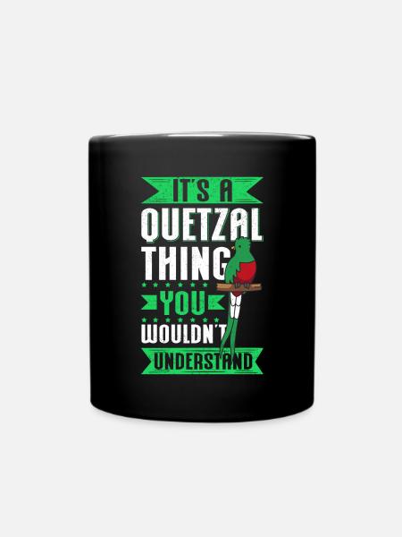 Oiseaux Quetzal | Guatemala oiseau cadeau - Mug uni - noir