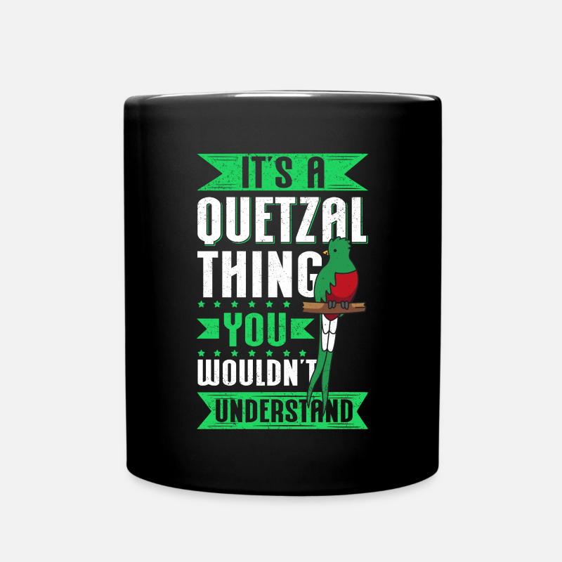 Oiseaux Quetzal | Guatemala oiseau cadeau - Mug uni - noir