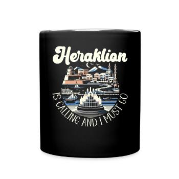 Héraklion Grèce Voyage Vacances Patrimoine grec - Mug uni - noir - Devant