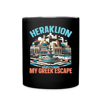 Héraklion Grèce Voyage Vacances Patrimoine Grec - Mug uni - noir - Devant