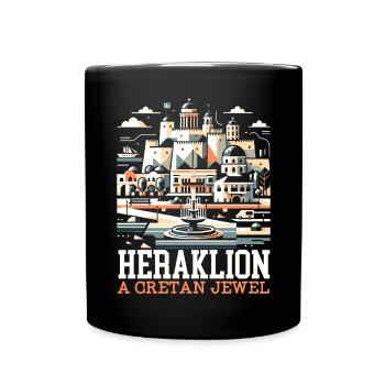 Héraklion Grèce Voyage Vacances Patrimoine Grec - Mug uni - noir - Devant