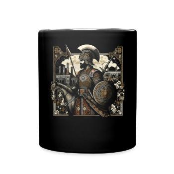 Persischer Unsterblicher Achämenidenreich Persischer Krieger - Tasse einfarbig - Schwarz - Vorne