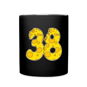 38 ans Lustig Käse - Mug uni - noir - Devant