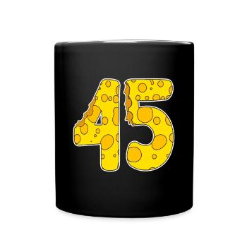 45 ans de Lustig Käse - Mug uni - noir - Devant