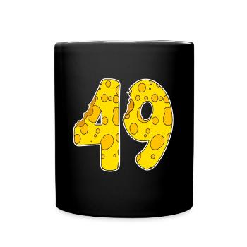 49 ans de Lustig Käse - Mug uni - noir - Devant