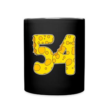 54 ans de Lustig Käse - Mug uni - noir - Devant