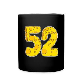 52 ans de Lustig Käse - Mug uni - noir - Devant