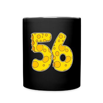 56 ans de Lustig Käse - Mug uni - noir - Devant