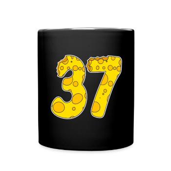 37 ans Lustig Käse - Mug uni - noir - Devant
