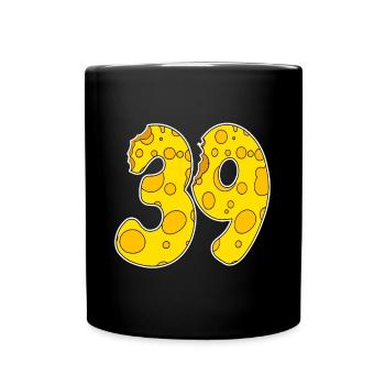 39 ans Lustig Käse - Mug uni - noir - Devant