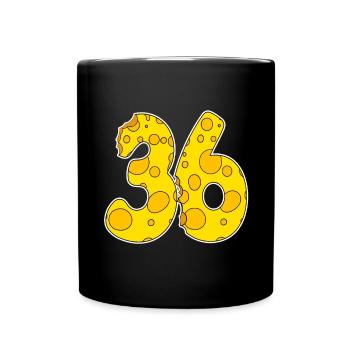 36 ans Lustig Käse - Mug uni - noir - Devant