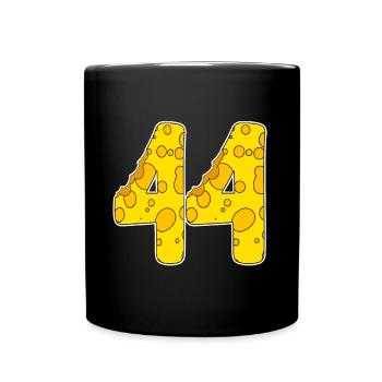 44 ans de Lustig Käse - Mug uni - noir - Devant