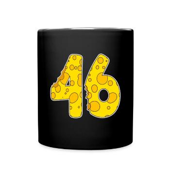 46 ans de Lustig Käse - Mug uni - noir - Devant