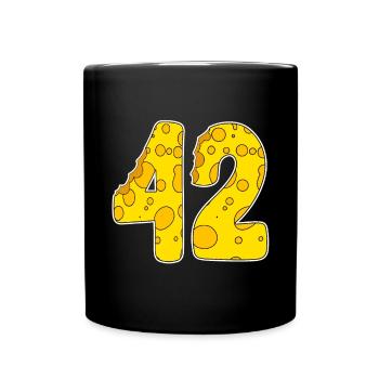 42 ans de Lustig Käse - Mug uni - noir - Devant