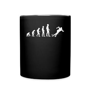 Evolution Patinage sur glace Patineur Rapide Cadeau - Mug uni - noir - Devant