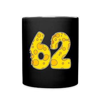 62 ans de Lustig Käse - Mug uni - noir - Devant