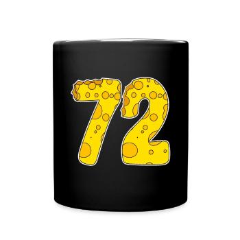 72 years of Lustig Käse - Full Colour Mug - black - Front