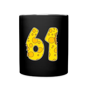 61 ans de Lustig Käse - Mug uni - noir - Devant