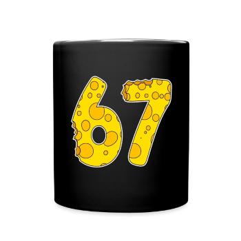 67 years of Lustig Käse - Full Colour Mug - black - Front