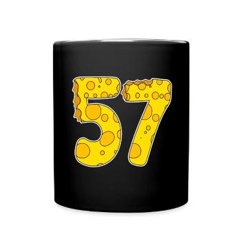 57 ans de Lustig Käse - Mug uni - noir - Devant