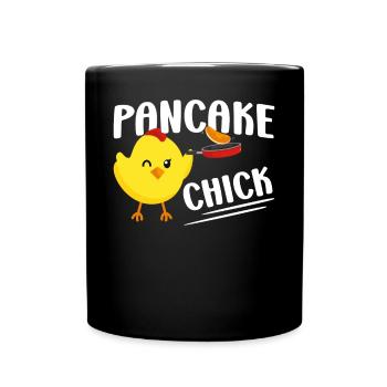 Pancake Lover Kids Chicken Girl - Tasse einfarbig - Schwarz - Vorne