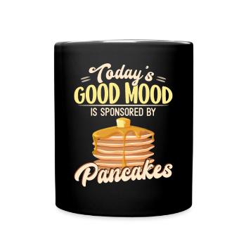 Pancake Lover Kids Today's Good - Tasse einfarbig - Schwarz - Vorne