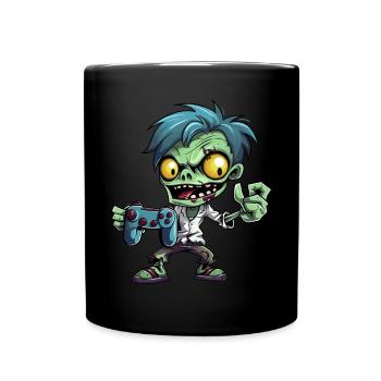 Mignon Zombie Joueur Gaming Zombie Lover - Mug uni - noir - Devant