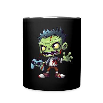 Mignon Zombie Joueur Gaming Zombie Lover - Mug uni - noir - Devant