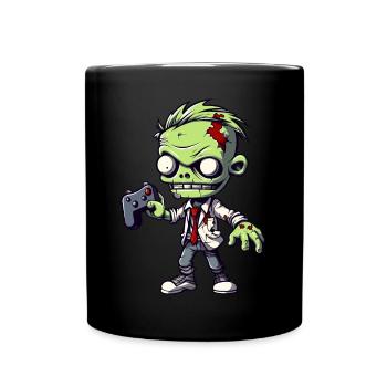 Mignon Zombie Joueur Gaming Zombie Lover - Mug uni - noir - Devant