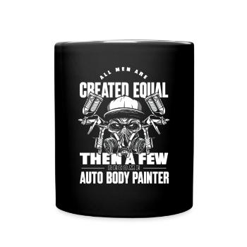 Tous les hommes sont créés égaux, peu deviennent des bombes de peinture pour voiture - Mug uni - noir - Devant