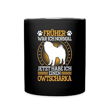 Ovcharka, formerly normal Caucasian Ovcharka - Full Colour Mug - black - Front