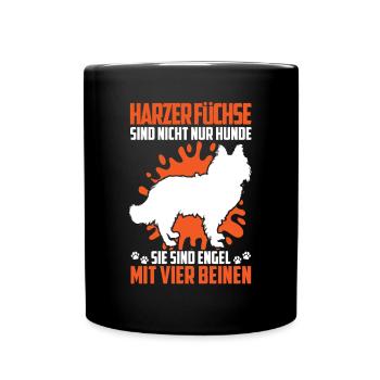 Harz Fox Not Only Dog Herding Dog Herding Fox - Full Colour Mug - black - Front