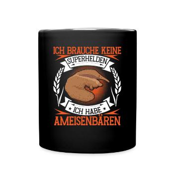J’ai des fourmiliers qui animent l’ours - Mug uni - noir - Devant