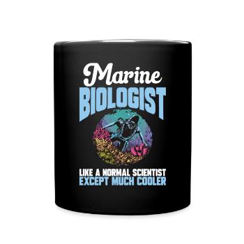 Marine Biology Ocean Marine Biologist - Full Colour Mug - black - Front